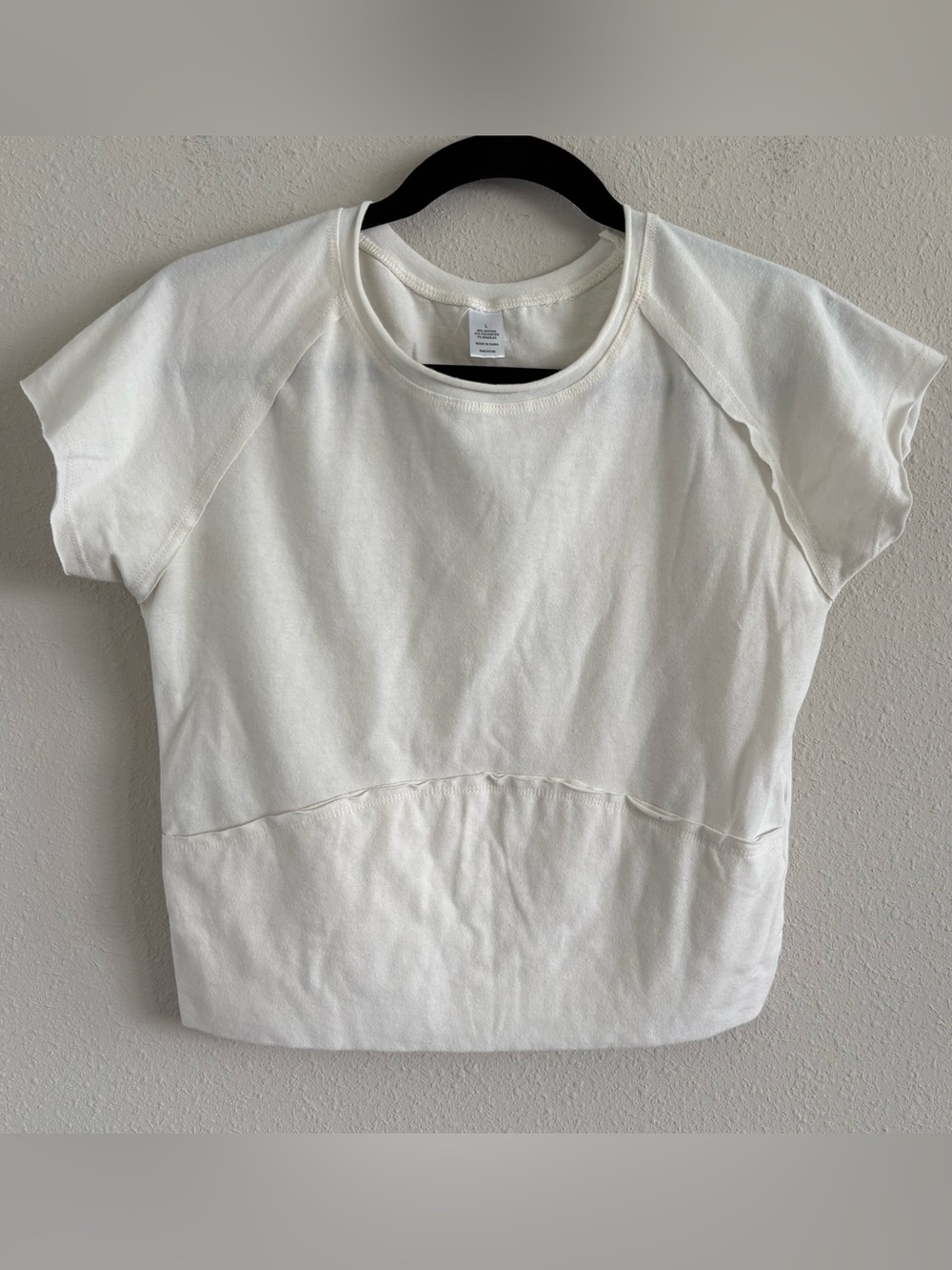 Exposed Seam crop shirt